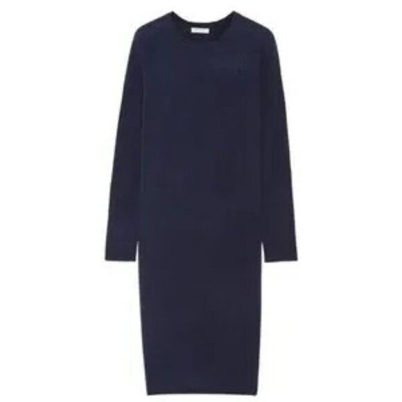 CASHMERE Sweater Dress Willy Heather Denim Blue Cuddly - Picture 5 of 11